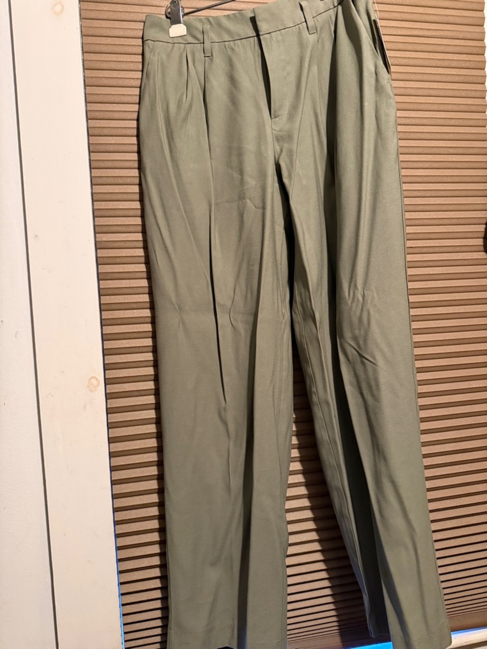 a new day women's  Olive Green Pleated Dress Pants